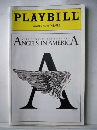 Angels In America: Millennium Approaches Playbill Cherry Jones Nyc 1994