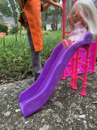 Kelly & Friends Barbie Size Playground - Swing,  Monkey Bars,  Slide,  Rockwall 3