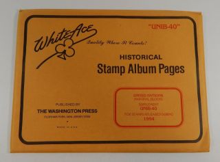 White Ace United Nations Marginal Blocks 1994 Unib - 40 Stamp Album Pages