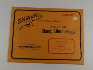 White Ace United Nations Marginal Blocks 1993 Unib - 39 Stamp Album Pages