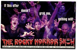 The Rocky Horror Show 2000 Broadway Musical Revival Flyer