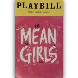 Mean Girls Playbill,  Taylor Louderman Broadway Program