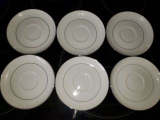 6 Crown Victoria Fine China - Lovelace - Saucer (s)