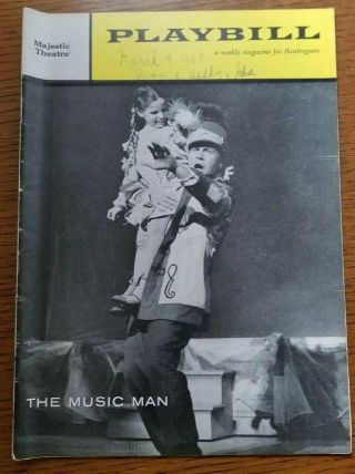 The Music Man Robert Preston/barbara Cook/david Burns 1959 Playbill