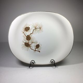 Paden City Pottery - Eden Roc China - Pine Cone Pattern Oval Serving 1940 