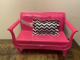 Barbie Pink Sofa Couch With Pillow Dollhouse Replacement