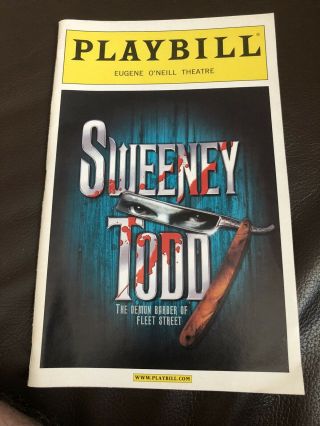 Sweeney Todd Broadway Playbill Nov 2005 - Patti Lupone,  Michael Cerveris