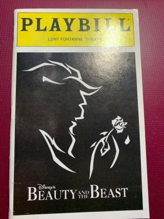 Broadway Play " Beauty And The Beast " Playbill