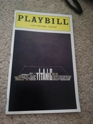 Titanic Broadway Playbill Obc April 1997 Opening Month Program Nyc Musical