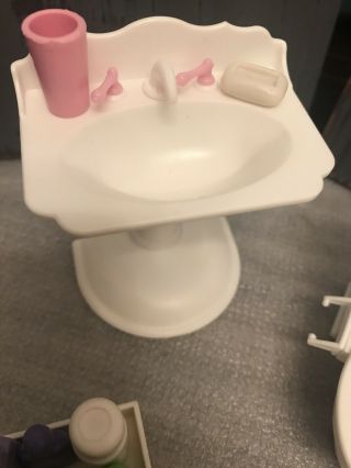 Doll Sized Toilet,  Sink And Personal Care Accessories 2