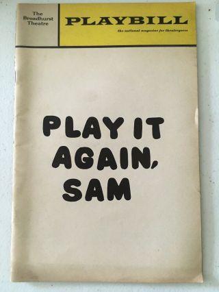 Woody Allen Play It Again,  Sam Playbill Anthony Roberts Diane Keaton April 1969