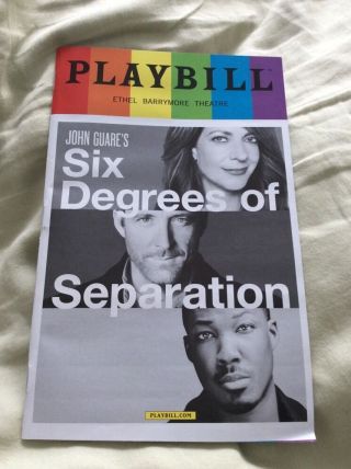 Six Degrees Of Separation Playbill Broadway Nyc June 2017 Pride Edition