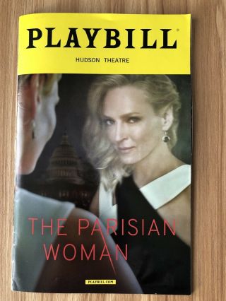 Broadway Playbill The Parisian Woman Uma Thurman Josh Lucas November 2017
