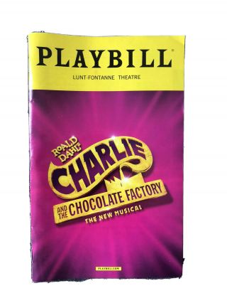 Charlie And The Chocolate Factory Opening Night Broadway Playbill Obc