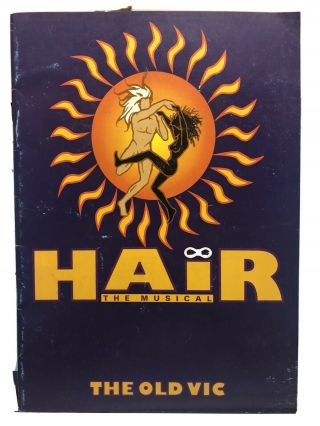 " Hair " / The Old Vic 1993 London Souvenir Program John Barrowman Paul Hipp