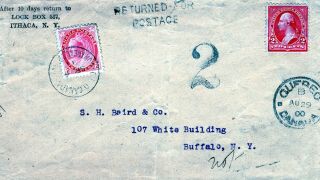 Montreal,  Canada Ties 77 As Postage Due On Cvr.  1900
