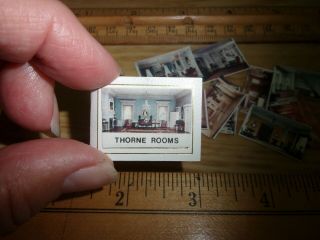 PHOTO ALBUM - THORNE ROOMS - 12 PHOTOS DOLL HOUSE MINIATURE 2