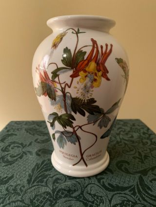 Portmeirion Botanic Garden Small Vase,  Aquilegia Gracilis Pattern