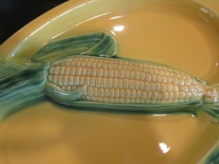 VALLONA STARR CORN 12 1/2 INCH OVAL DIVIDED SERVING/RELISH DISH 2