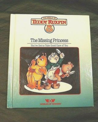 Teddy Ruxpin Book The Missing Princess Worlds Of Wonder - Book Only