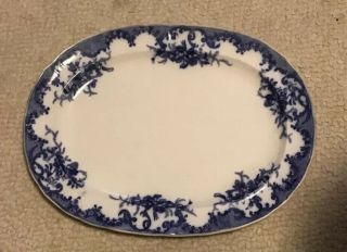 Vintage Porcelain Large Platter Furnivals England Ceramic Serving Dish