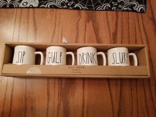 Rae Dunn Sip Gulp Drink Slurp Espresso Mugs