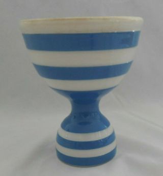 Blue & White Cornishware T.  G.  Green England Double Eggcup Egg Cup 4 Inches Tall