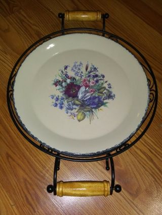 Home & Garden Party Metal Tray (Holds Large Platter) 3