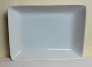 Set Of 4 White Ceramic Half Plate American Airlines 5 X 7 "