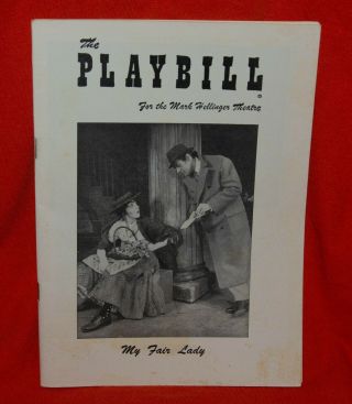 Antique 1956 Mark Hellinger Theatre Playbill My Fair Lady Musical Julie Andrews