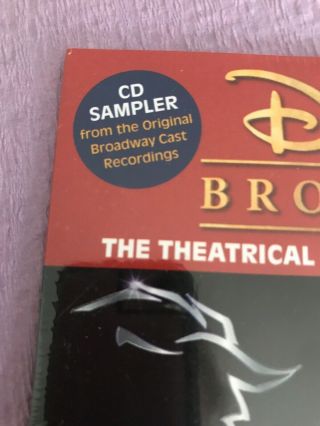 Disney On Broadway Promo CD Sampler - Lion King,  Beauty And The Beast 3