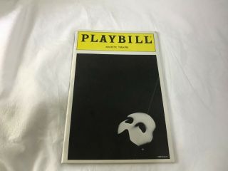 Vintage Playbill - Phantom Of The Opera - Majestic Theatre 1986