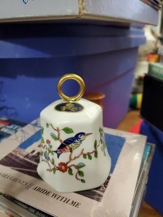 Aynsley Bone China (england) Pembroke Bird Floral Bell With Nwt