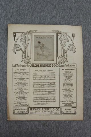 Sheet Music Vintage 1914 Rebecca of Sunny Brook Farm Ziegfeld Follies Girl Photo 2
