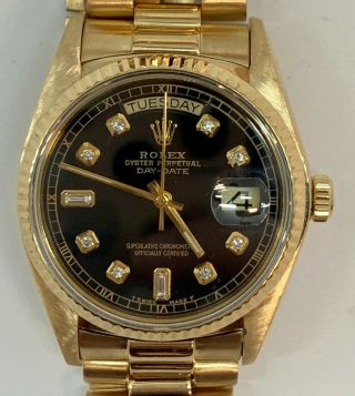 Rolex Day - Date President 36mm 18038 18k Gold Year 1980