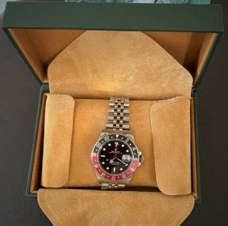 Vintage Rolex Gmt Master Ii Oyster Perpetual Date 1997.  Papers,  Box Etc