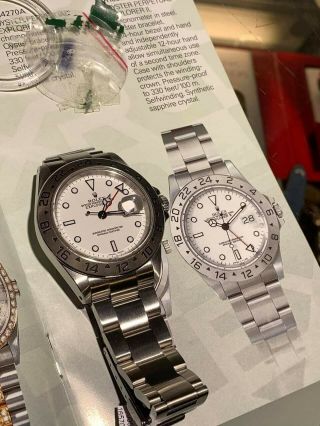 Rolex Explorer II 16570 White Dial Polar Watch and book 3