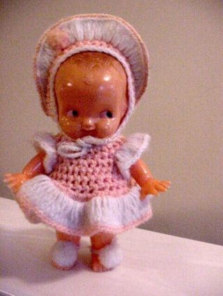 Vtg Kewpie Doll Pink 6.  5 " T Irwin Usa 1930 