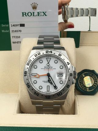 Rolex 216570 Explorer Ii Stainless Steel White Dial Box Paper 2020