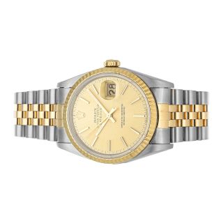 Rolex Datejust Auto 36mm Steel Yellow Gold Mens Jubilee Bracelet Watch 16233 2