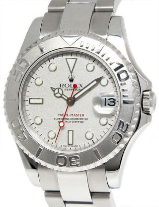 Rolex Yacht - Master Steel & Platinum Mens 40mm Automatic Watch D 16622
