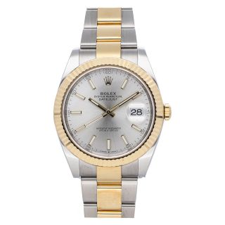 Rolex Datejust 41 Auto Steel Yellow Gold Mens Oyster Bracelet Watch 126333