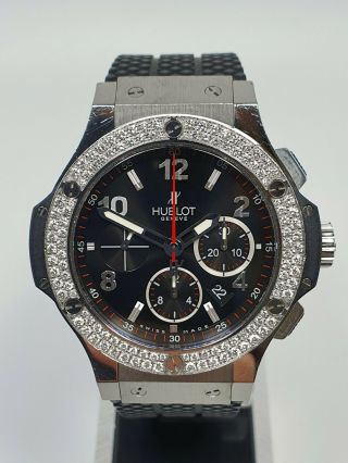 Hublot Big Bang 44mm Factory Set Diamond Automatic Chronograph Watch