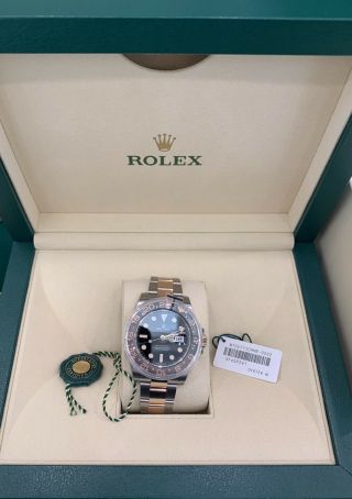 Rolex GMT - Master II 18K Rose Gold Steel Black Dial Mens Watch 126711CHNR 2