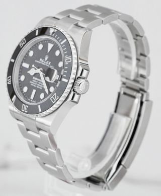 2020 CARD Rolex Submariner 41 Date Steel Black Ceramic Watch 126610 LN 2