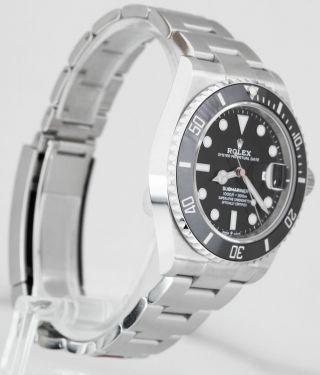 2020 CARD Rolex Submariner 41 Date Steel Black Ceramic Watch 126610 LN 3