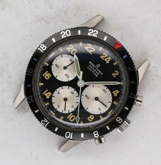 Vintage Breitling Unitime Chronograph Wristwatch Ref.  1765 Venus 178 Rare 40mm 2