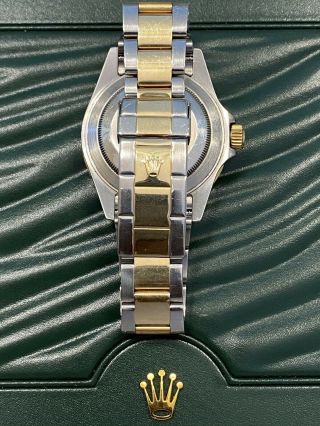 Rolex Submariner 18k Yellow Gold/Steel Serti Diamond Dial Mens Watch R16613 3