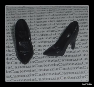 Shoes Barbie Doll Mattel Sheer Illusion Black High Heel Pumps Accessory Clothing