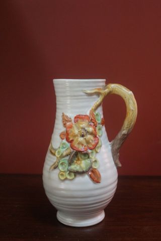 Vintage Clarice Cliff Newport Pottery Ceramic Urn Pitcher Garden Vase,  England